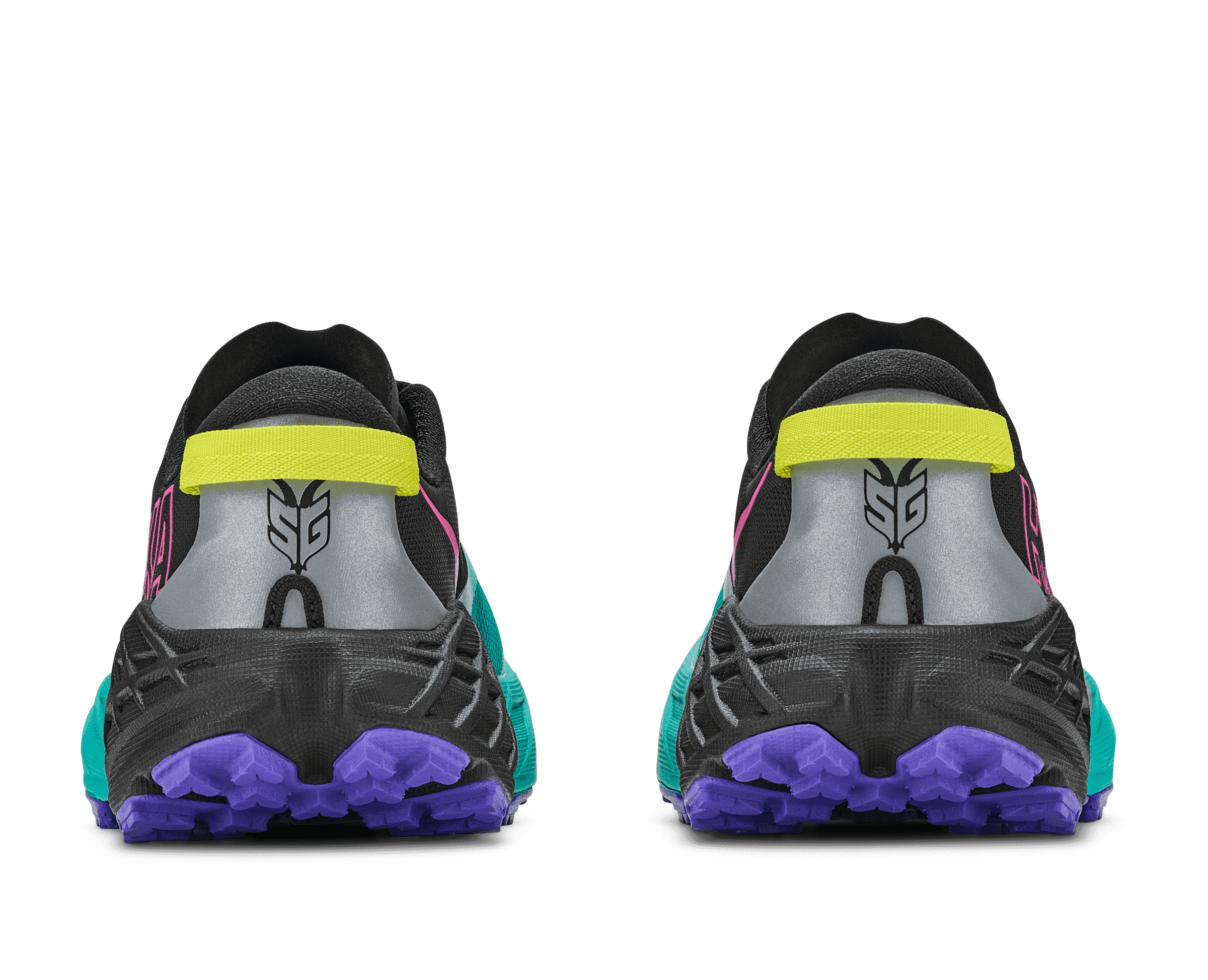 HOKA Women's Speedgoat 7 - BLACK / ELECTRIC AQUA