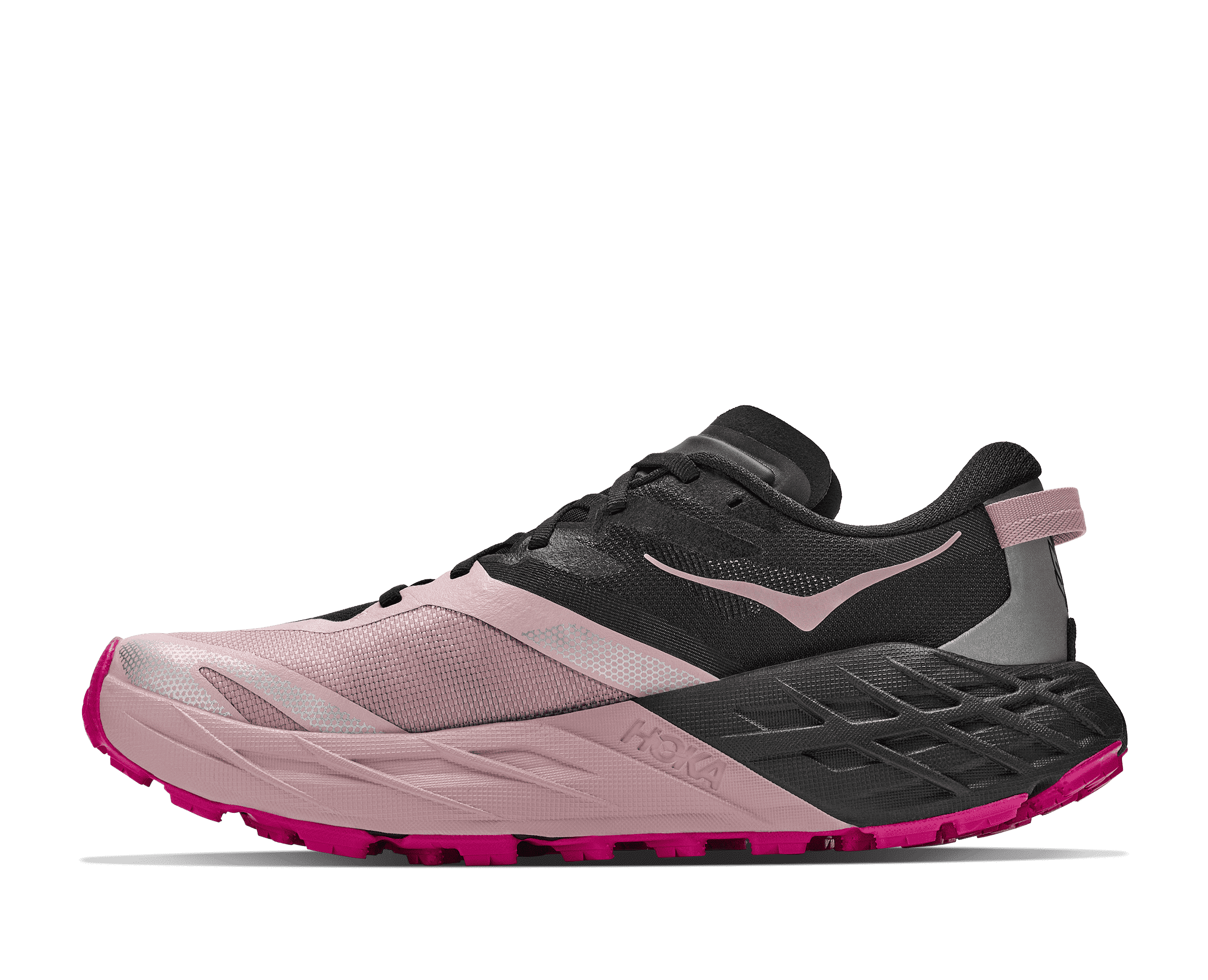 HOKA Women's Speedgoat 7 - BLACK / PINK OPAL