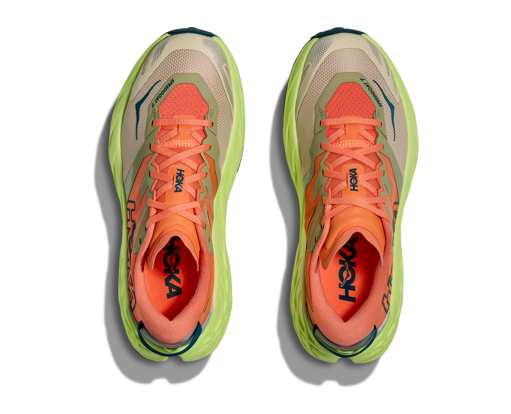 HOKA Women's Speedgoat 7 - PERSIMMON / NEON YUZU