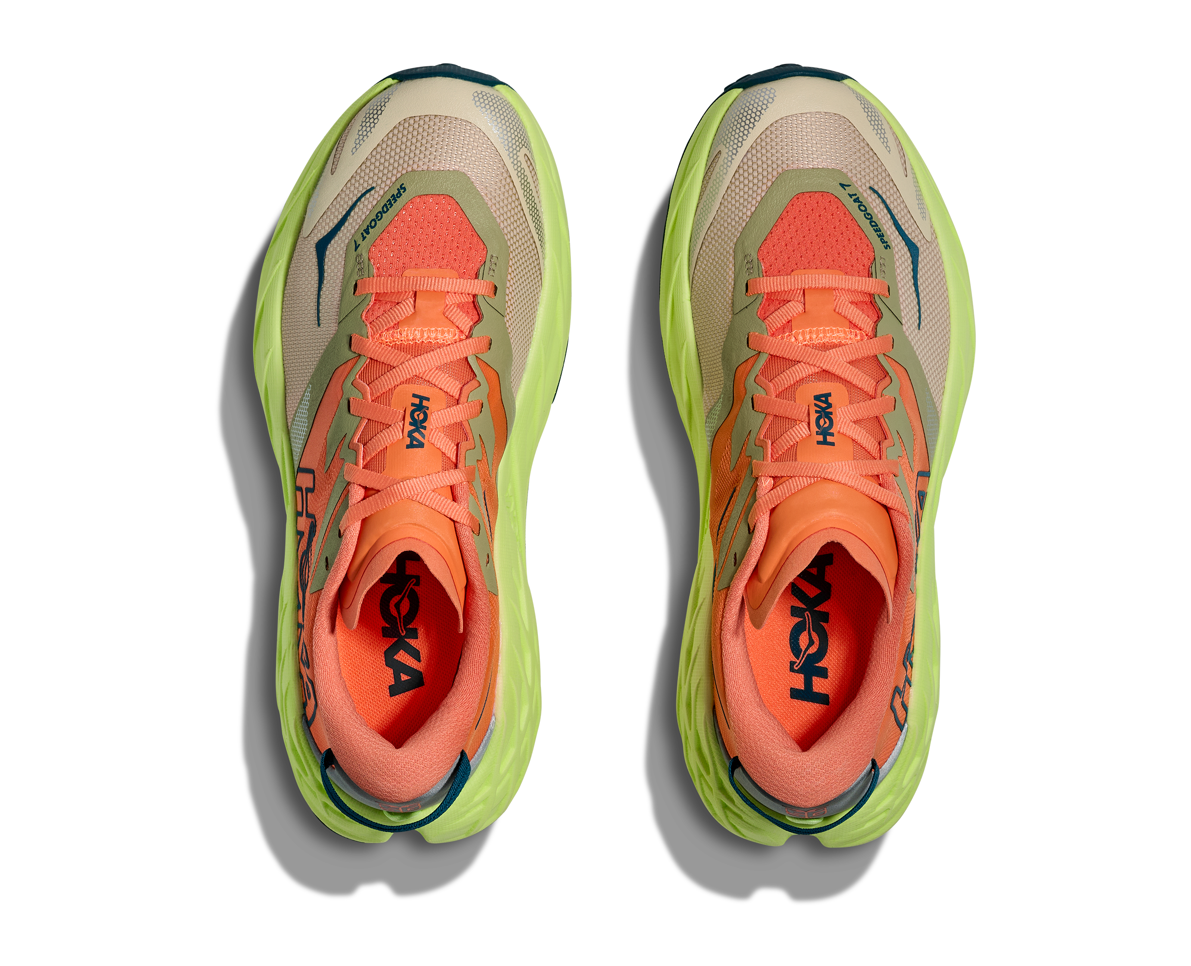 HOKA Women's Speedgoat 7 - PERSIMMON / NEON YUZU
