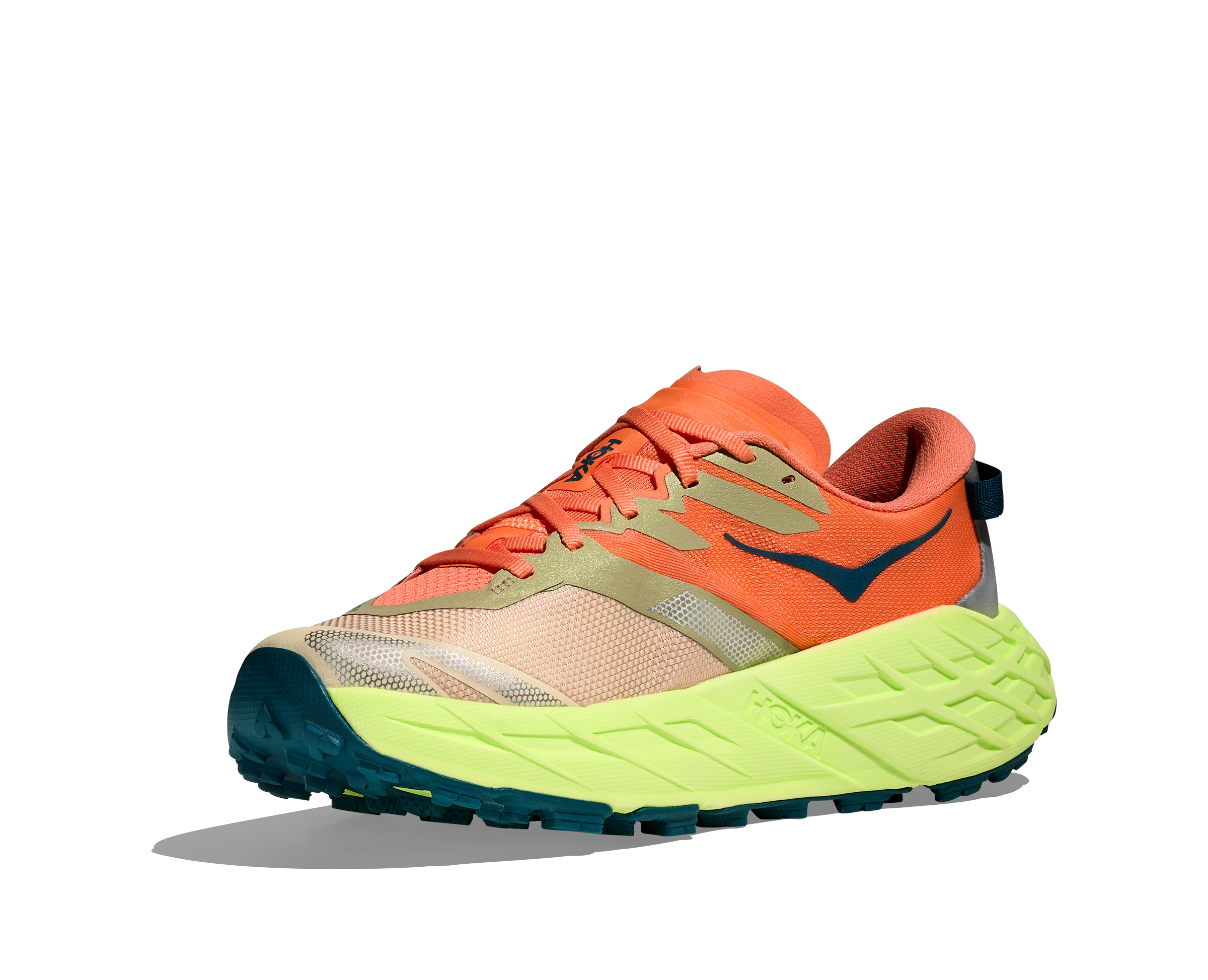 HOKA Women's Speedgoat 7 - PERSIMMON / NEON YUZU