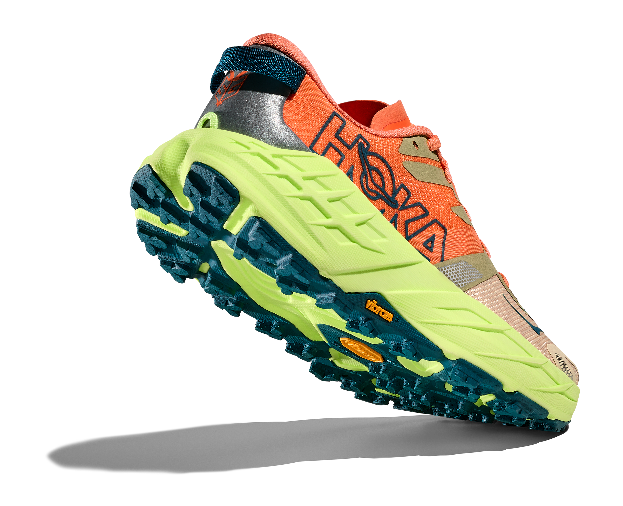 HOKA Women's Speedgoat 7 - PERSIMMON / NEON YUZU