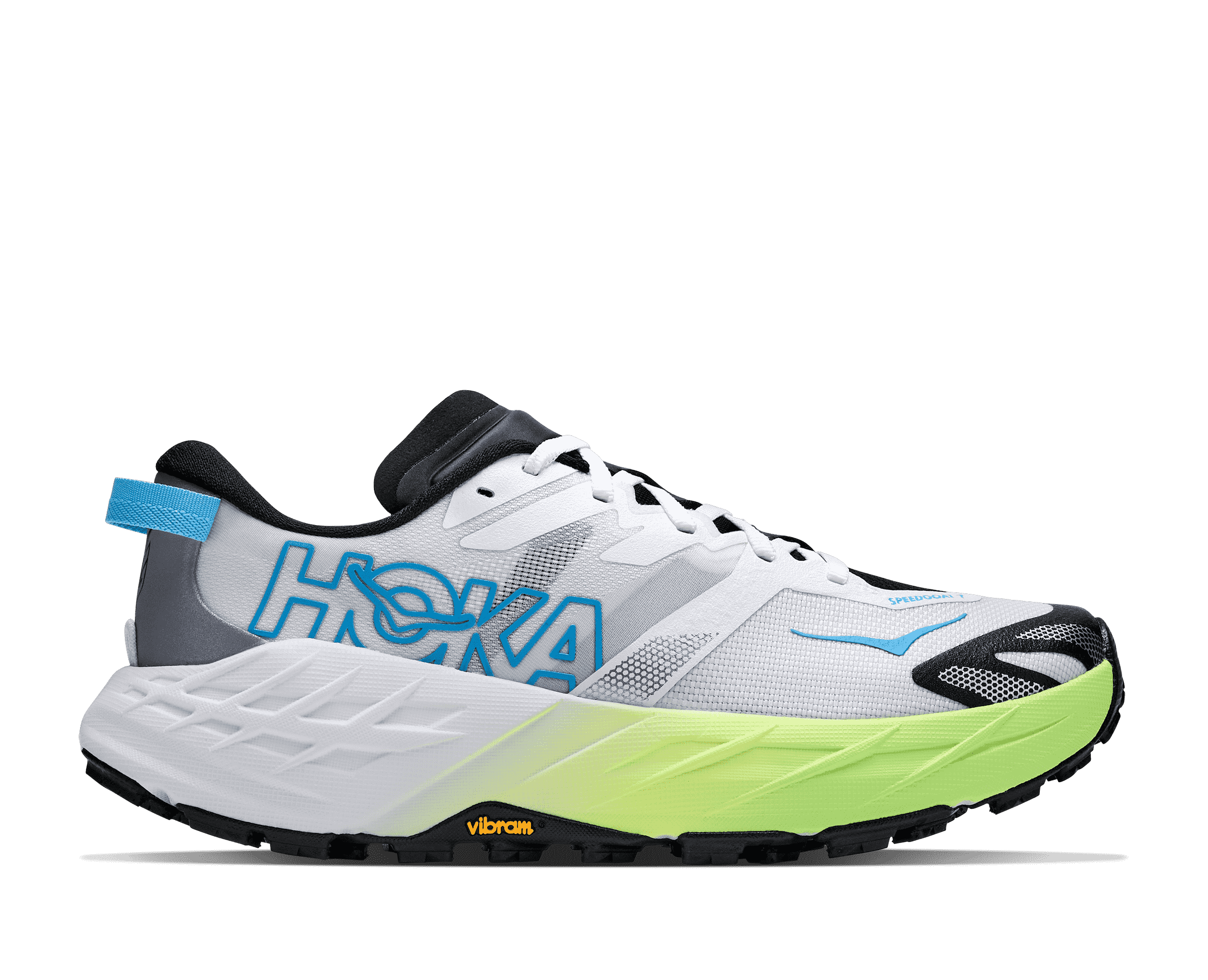 HOKA Women's Speedgoat 7 - FROST / NEON YUZU (Wide)