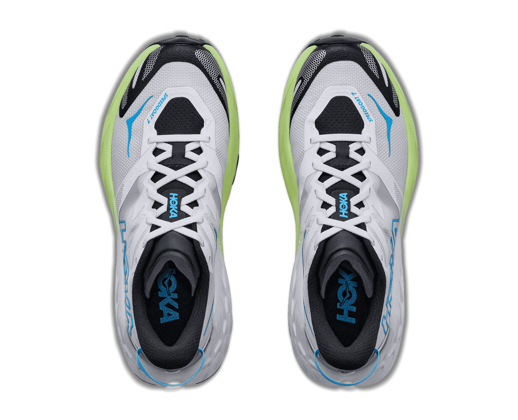 HOKA Women's Speedgoat 7 - FROST / NEON YUZU (Wide)
