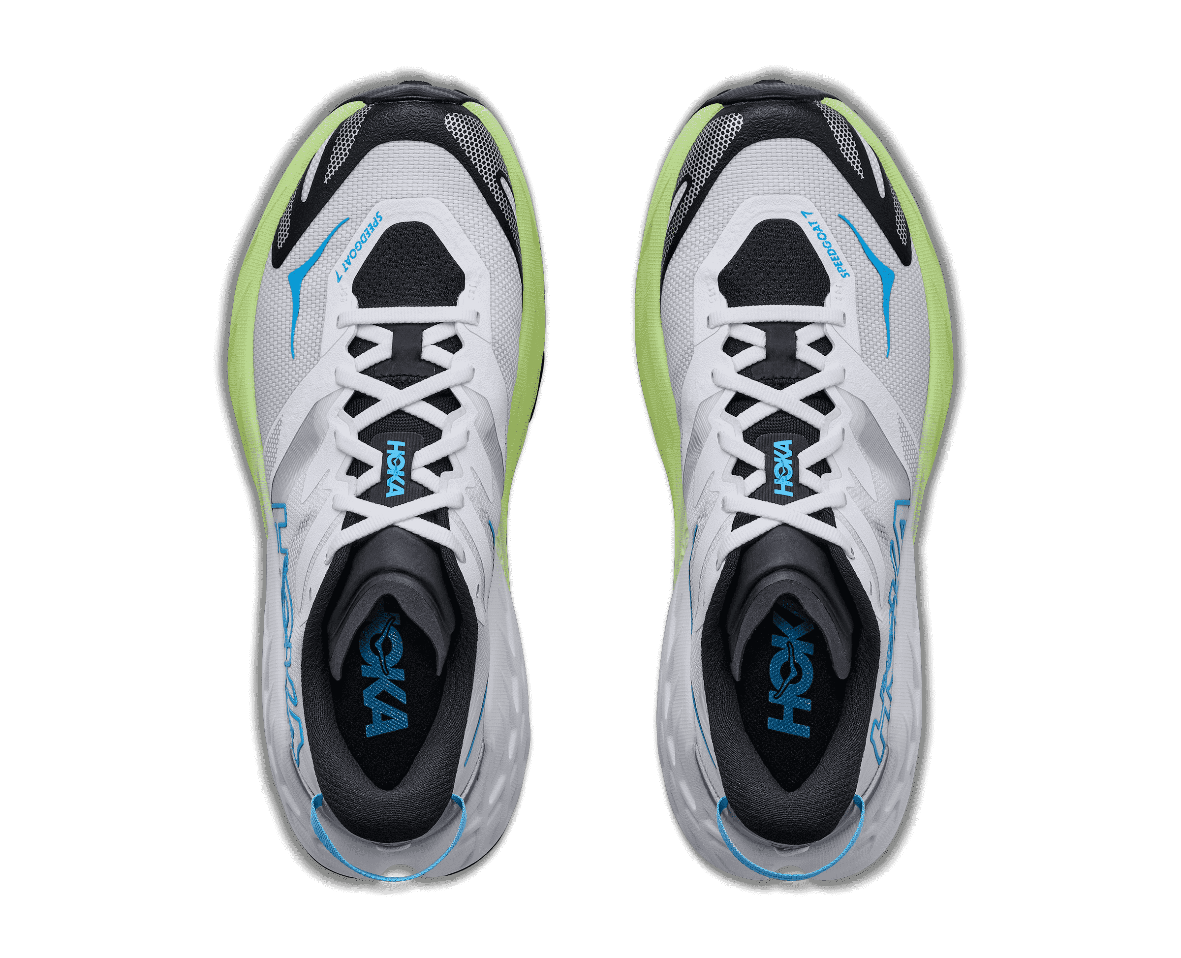 HOKA Women's Speedgoat 7 - FROST / NEON YUZU (Wide)