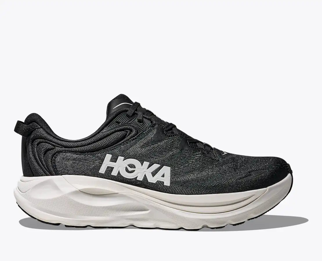 HOKA Men's Gaviota 6 - BLACK / WHITE (Wide)