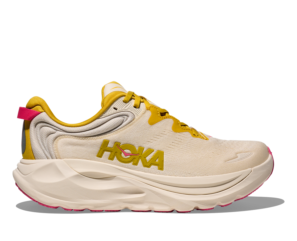 HOKA Women's Gaviota 6 - BIRCH / YELLOW GOLD