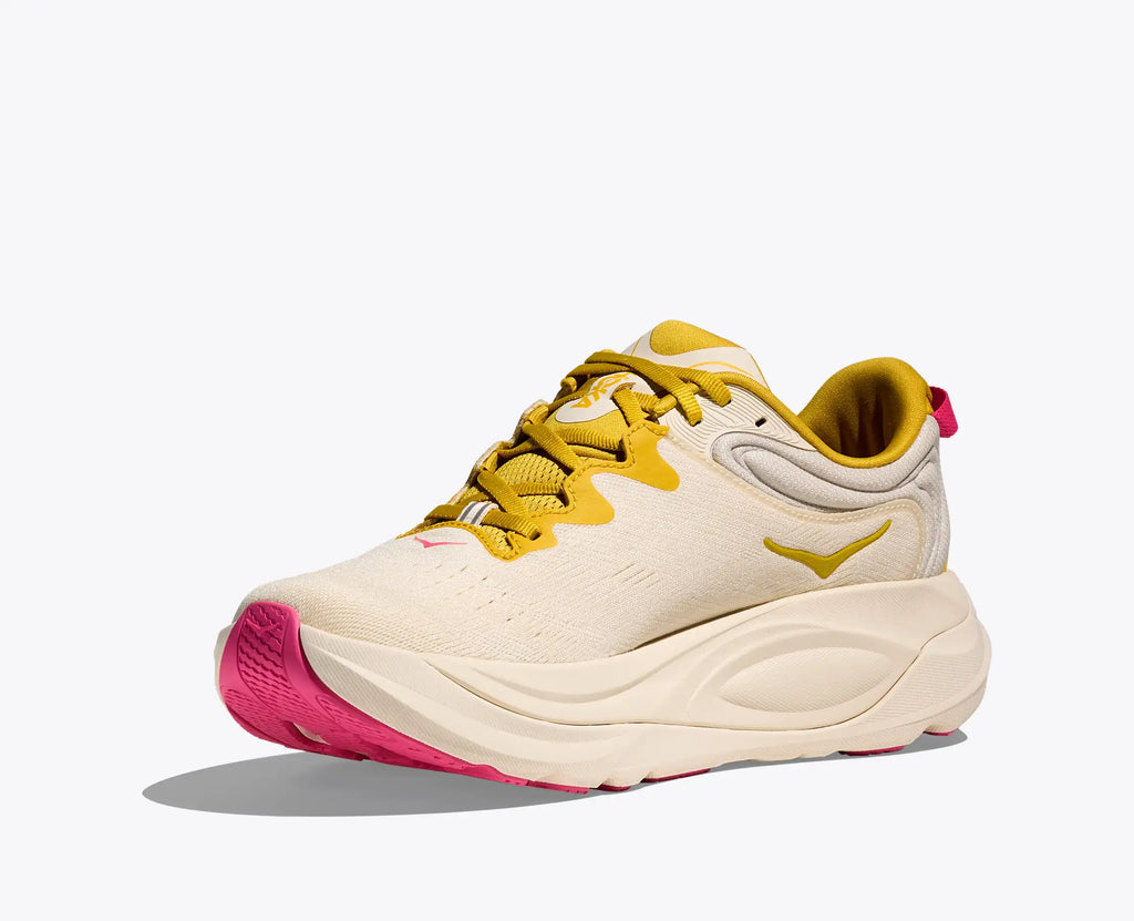 HOKA Women's Gaviota 6 - BIRCH / YELLOW GOLD