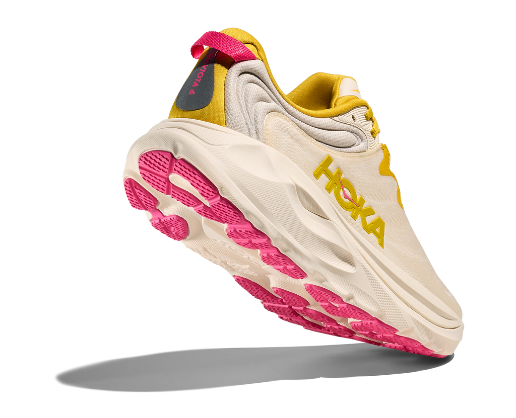 HOKA Women's Gaviota 6 - BIRCH / YELLOW GOLD