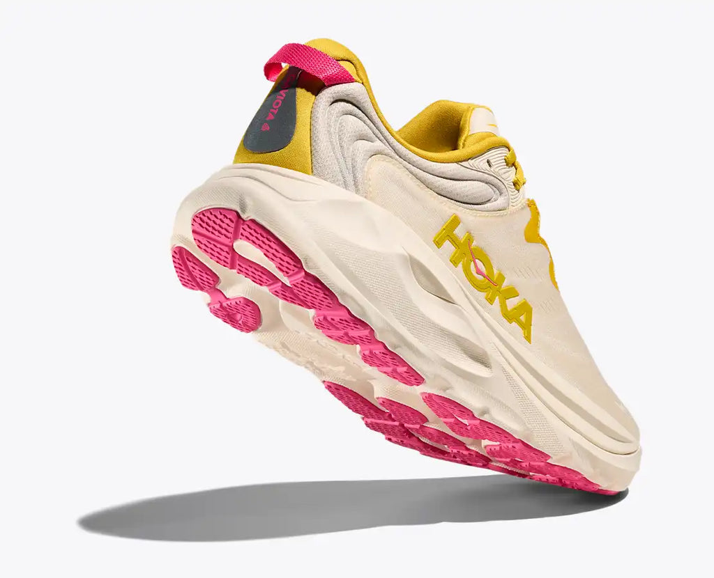 HOKA Women's Gaviota 6 - BIRCH / YELLOW GOLD (Wide)