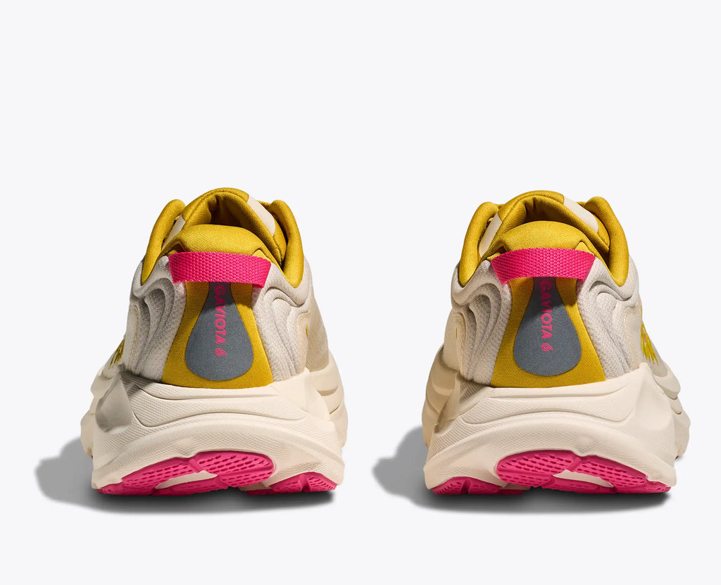 HOKA Women's Gaviota 6 - BIRCH / YELLOW GOLD