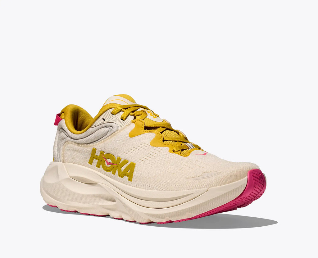 HOKA Women's Gaviota 6 - BIRCH / YELLOW GOLD