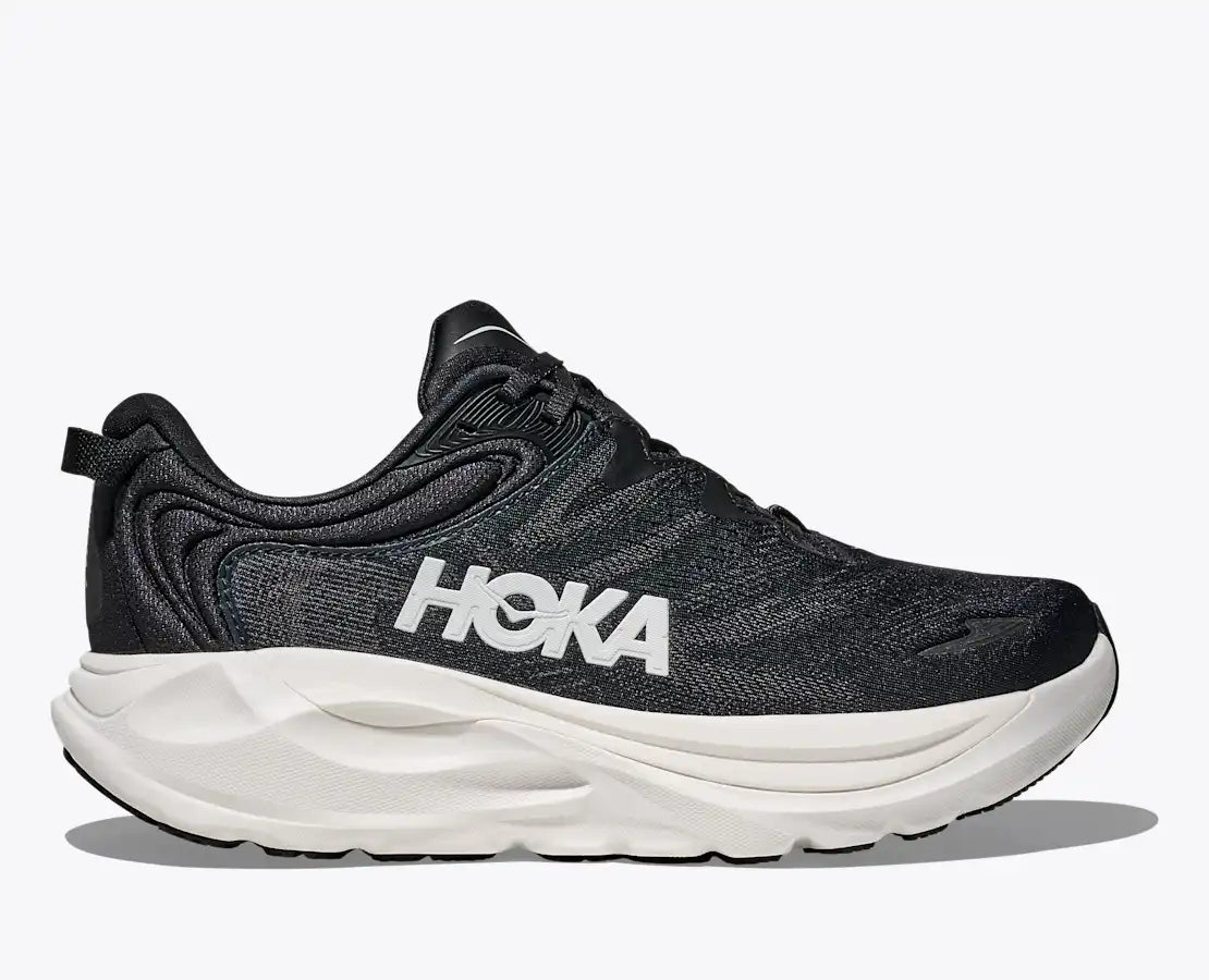 HOKA Women's Gaviota 6 - BLACK / WHITE (Wide)