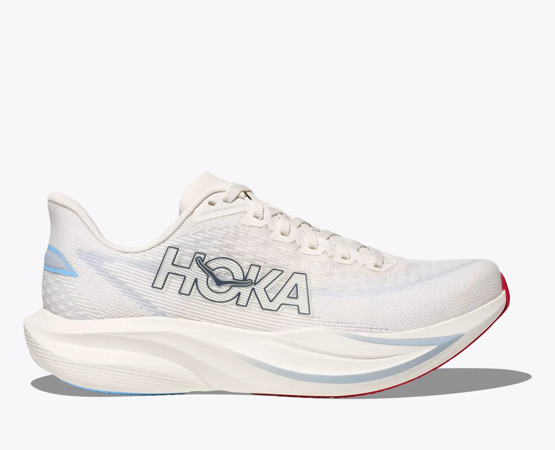 HOKA Women's Mach 7 - ALABASTER / SOARING BLUE (Wide)