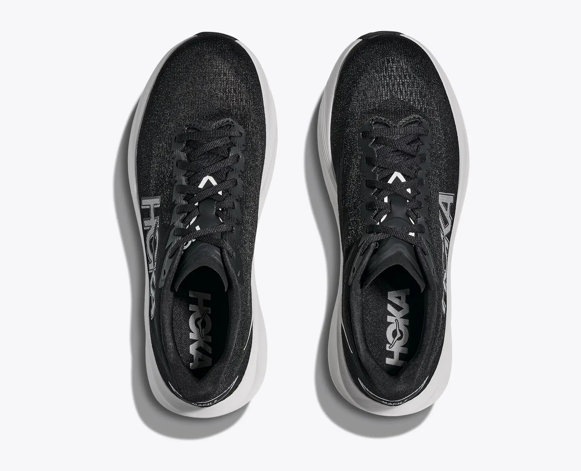 HOKA Women's Mach 7 - BLACK / WHITE (Wide)