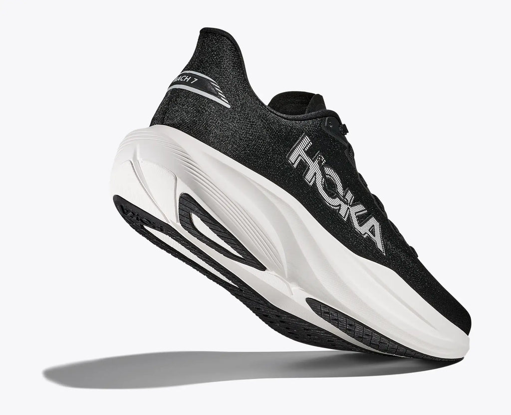 HOKA Women's Mach 7 - BLACK / WHITE (Wide)