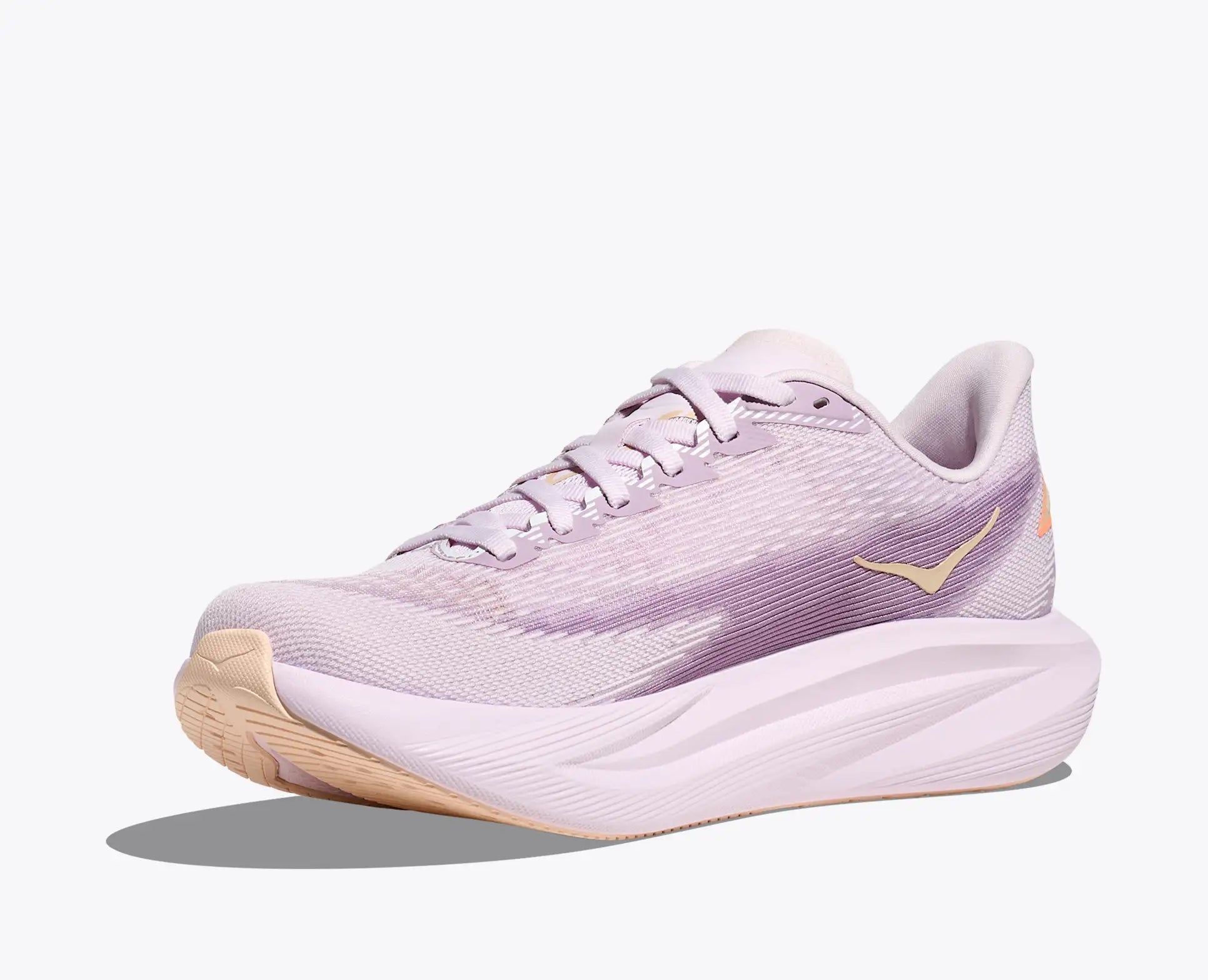 HOKA Women's Mach 7 - LILAC CREAM / TANGERINE GLOW (Wide)
