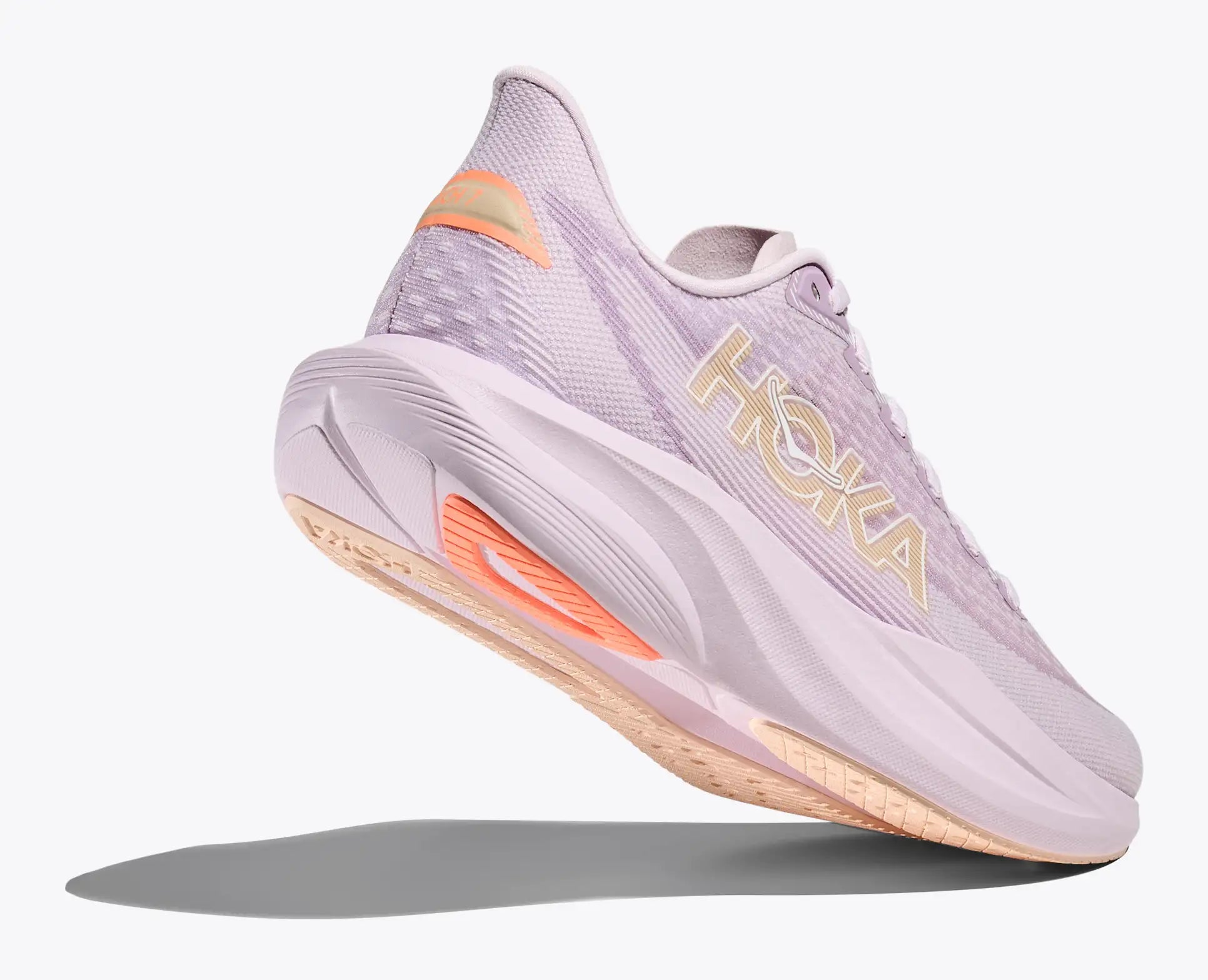 HOKA Women's Mach 7 - LILAC CREAM / TANGERINE GLOW (Wide)
