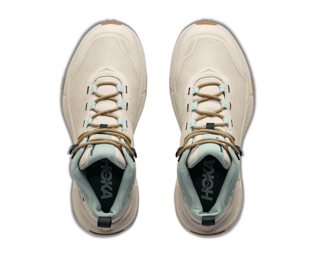 HOKA Women's Transport Hike GTX - ALABASTER / GLIMMERING BLUE