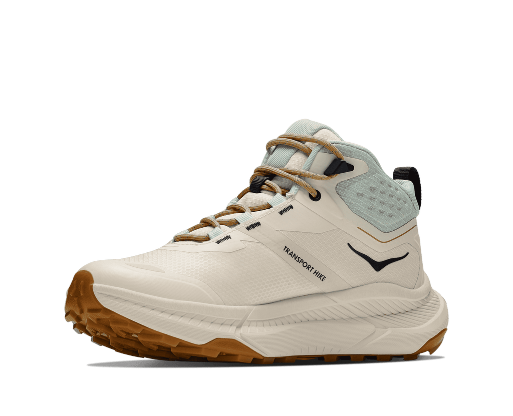 HOKA Women's Transport Hike GTX - ALABASTER / GLIMMERING BLUE