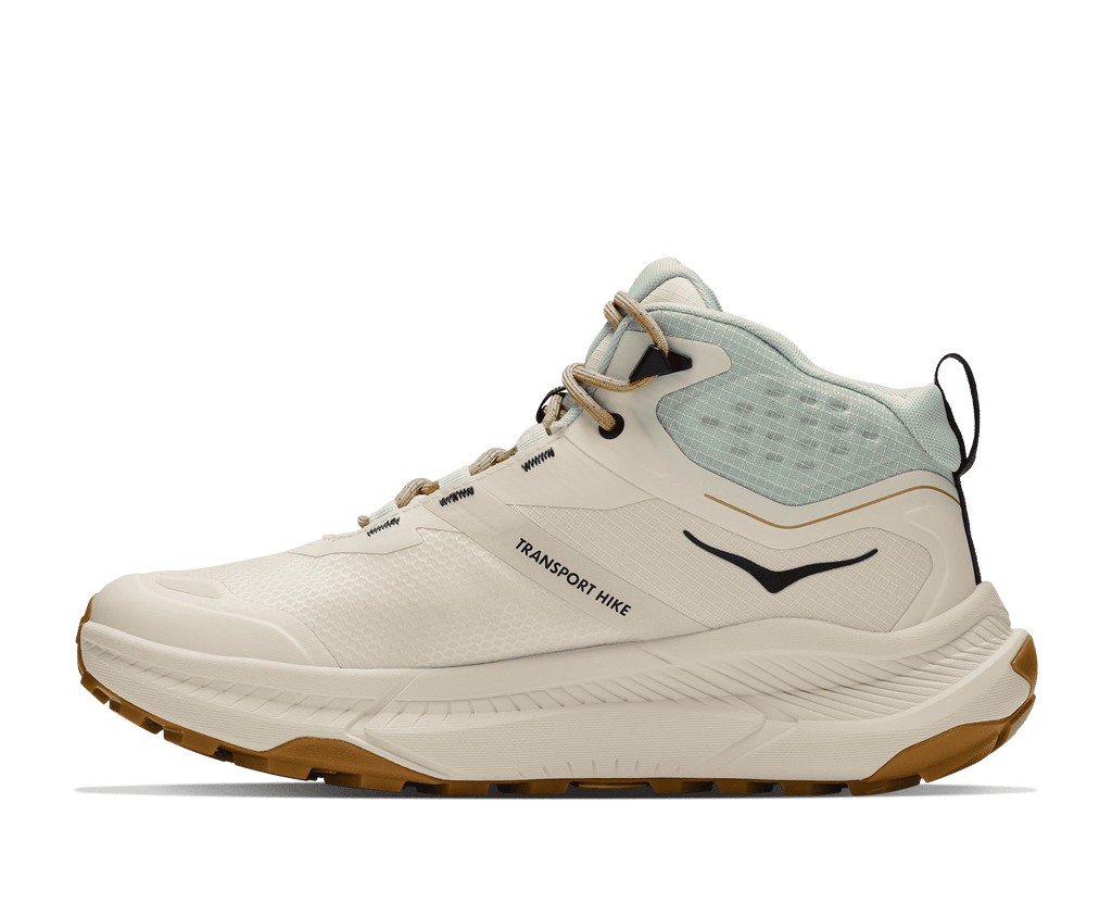 HOKA Women's Transport Hike GTX - ALABASTER / GLIMMERING BLUE