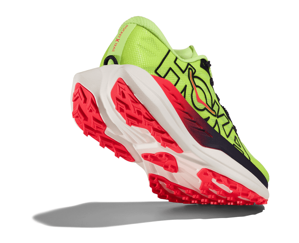 HOKA Men's Rocket X Trail - NEON YUZU / NEON FLAME