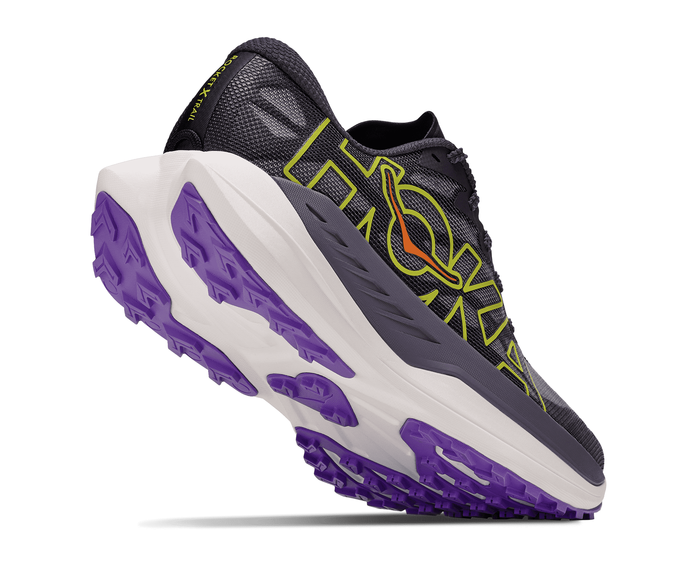 HOKA Men's Rocket X Trail - SQUID INK / NEON NEBULA