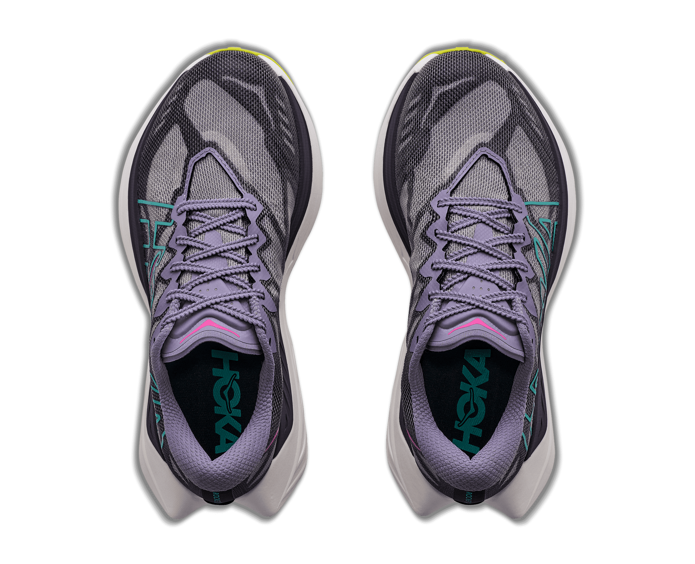 HOKA Women's Rocket X Trail - PURPLE FOG / HOKA CITRUS