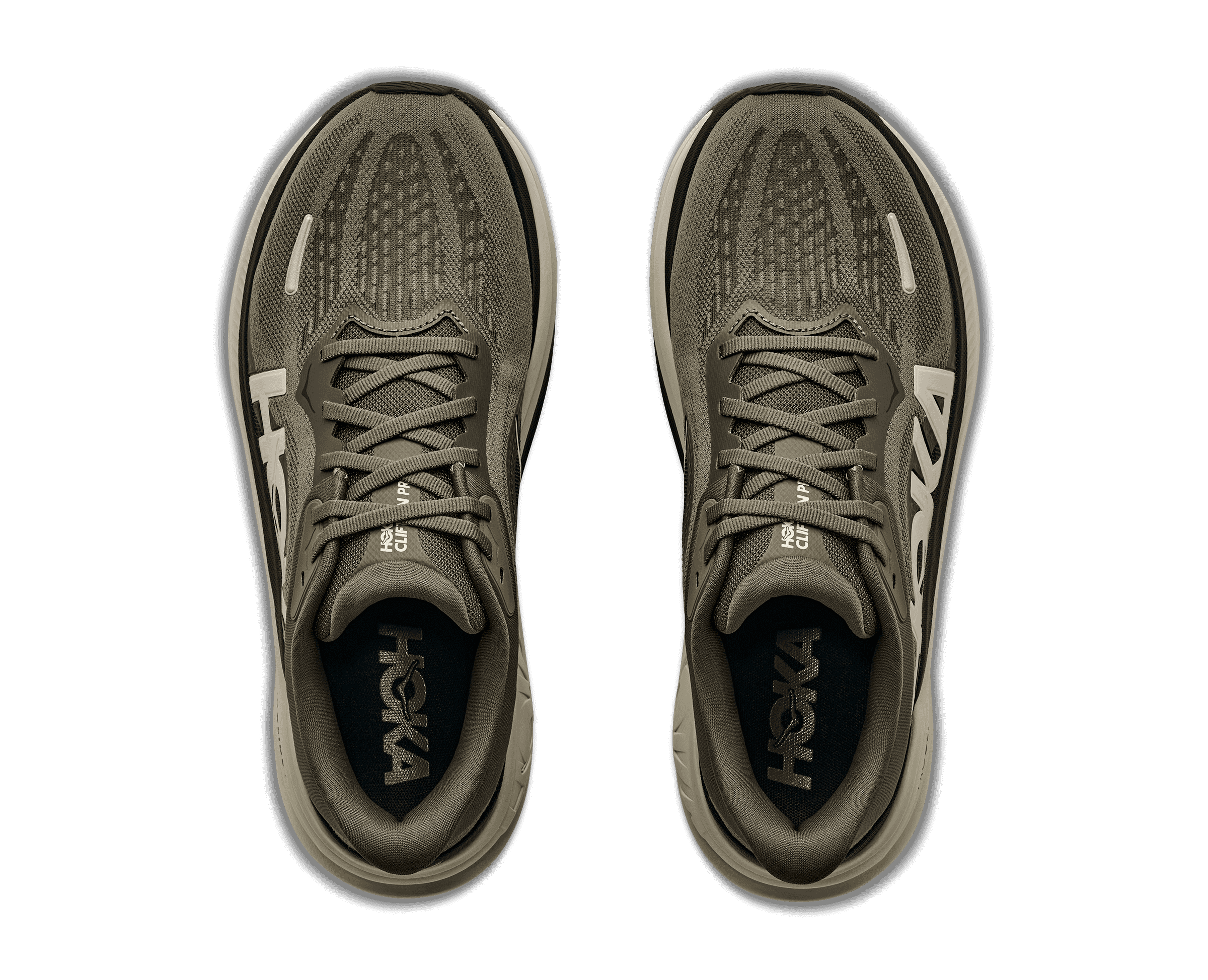 HOKA Men's Clifton Pro - ANTIQUE OLIVE / RIVER ROCK GREY