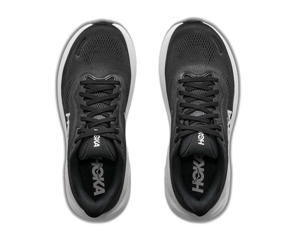 HOKA Men's CLIFTON 11 - BLACK / WHITE