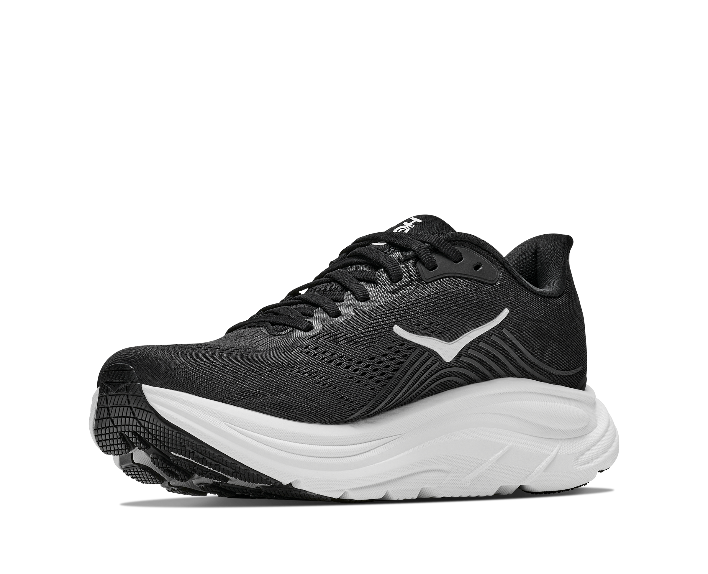 HOKA Men's CLIFTON 11 - BLACK / WHITE