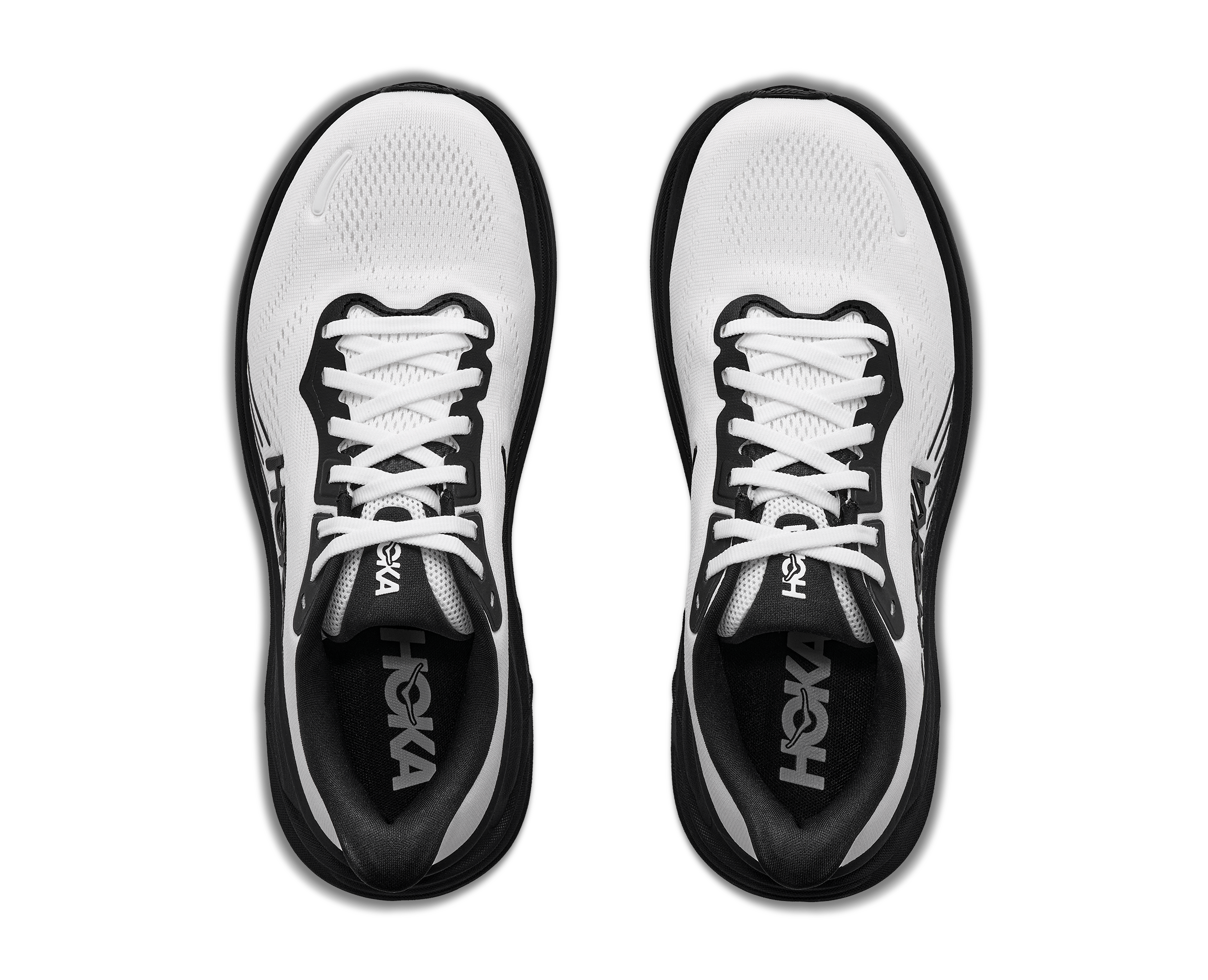 HOKA Men's CLIFTON 11 - WHITE / BLACK