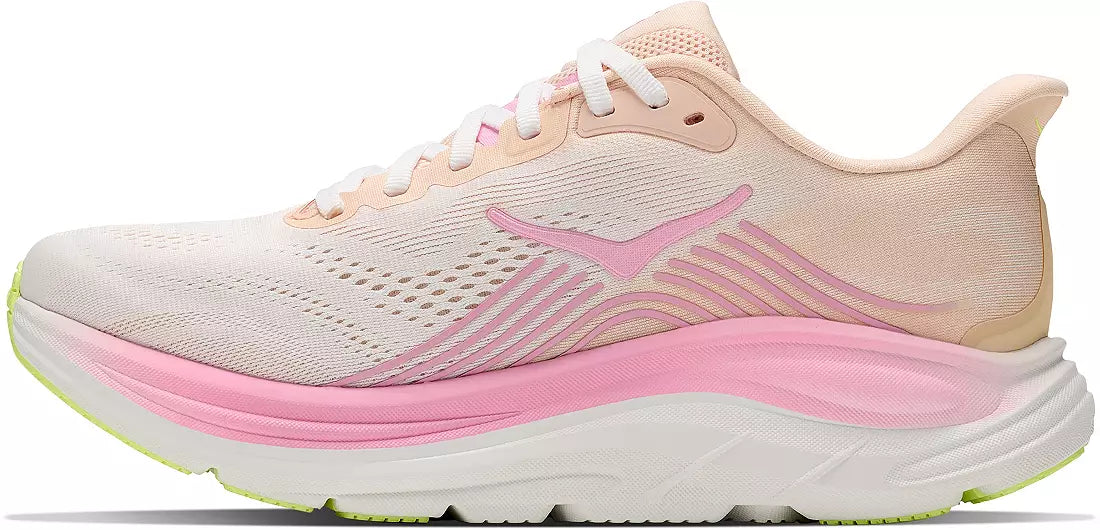 HOKA Women's CLIFTON 11 WIDE - TANGERINE GLOW / WHITE