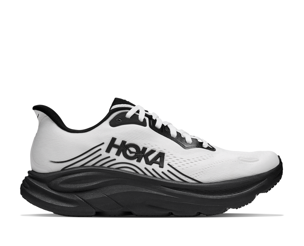HOKA Women's CLIFTON 11 - WHITE / BLACK