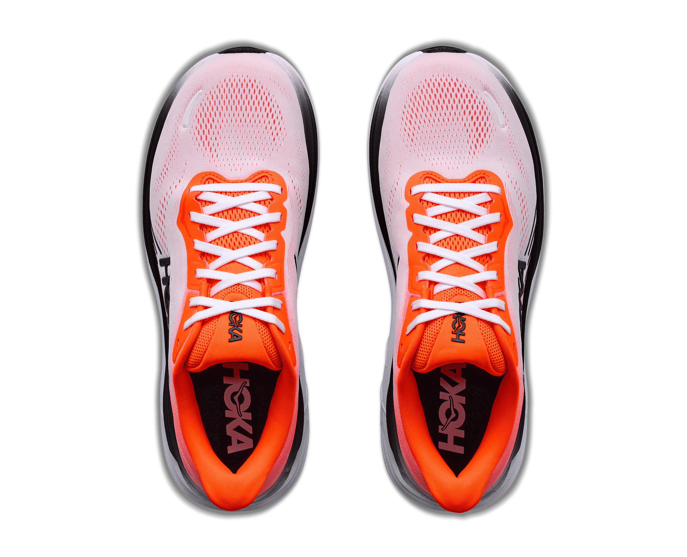 HOKA Men's Clifton 11 - NEON TANGERINE / FROST (Wide)