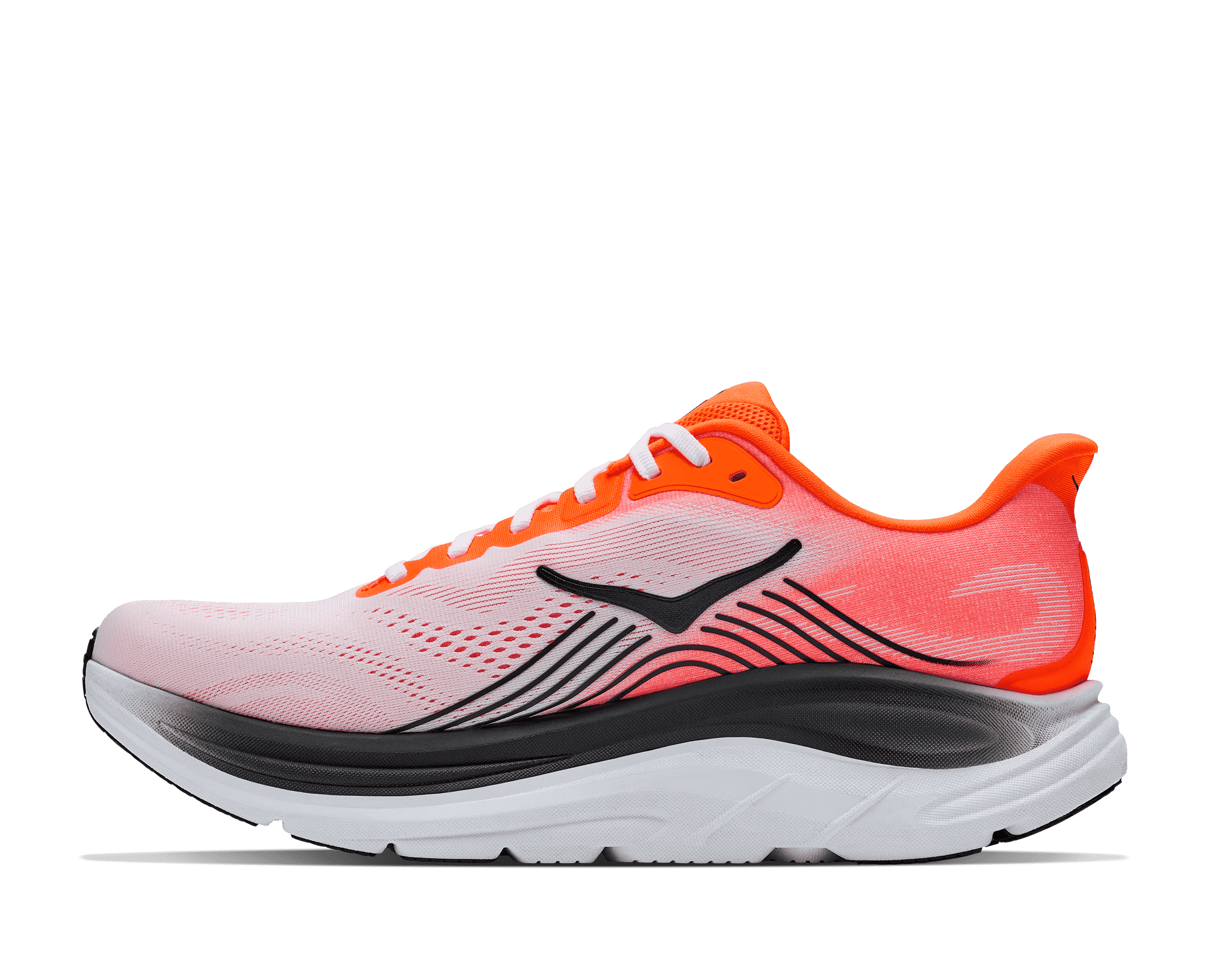 HOKA Men's Clifton 11 - NEON TANGERINE / FROST (Wide)