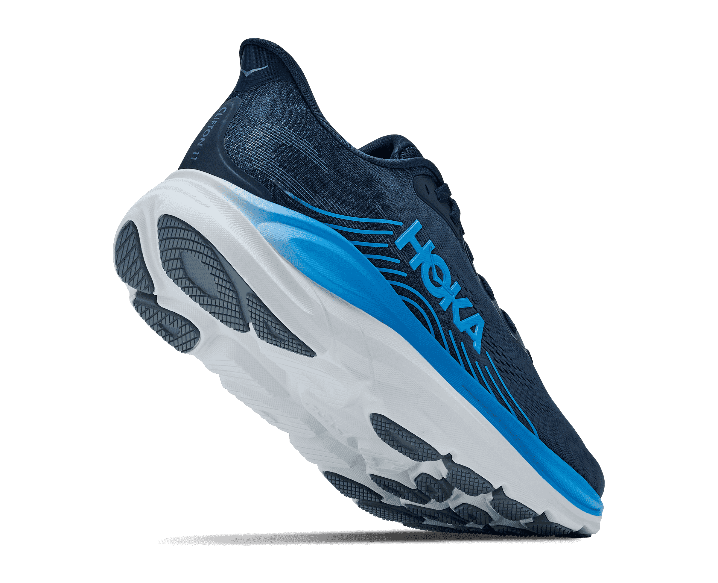 HOKA Men's Clifton 11 - VARSITY NAVY / FADED NAVY (Wide)