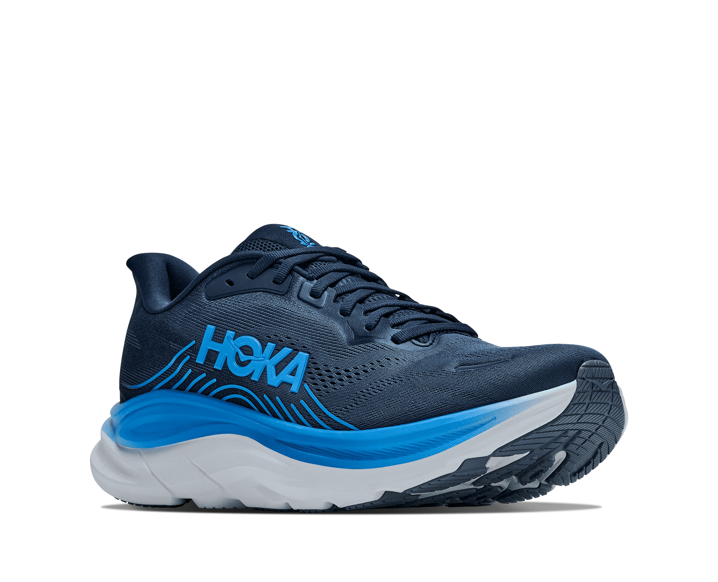 HOKA Men's Clifton 11 - VARSITY NAVY / FADED NAVY (Wide)