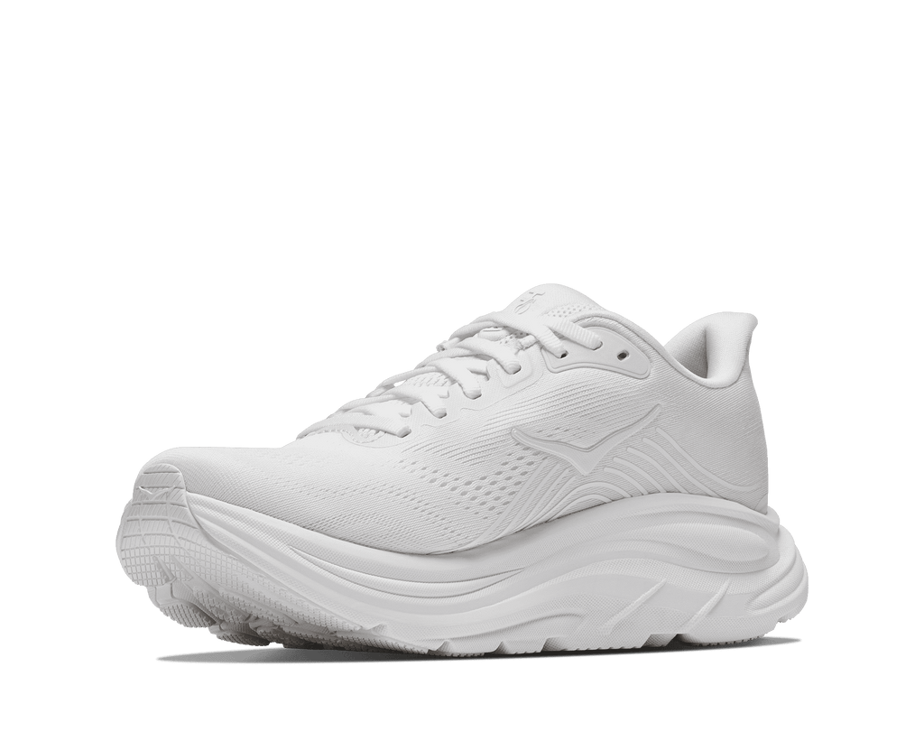 HOKA Men's Clifton 11 - WHITE / WHITE (Wide)