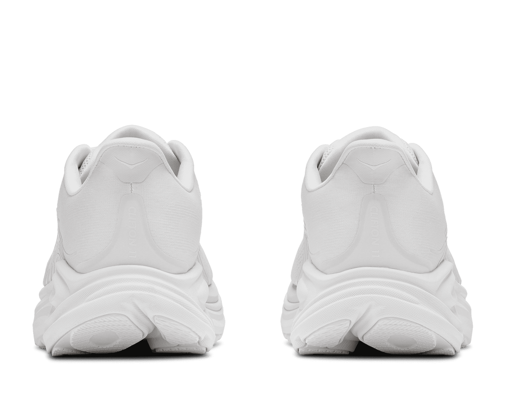 HOKA Men's Clifton 11 - WHITE / WHITE (Wide)