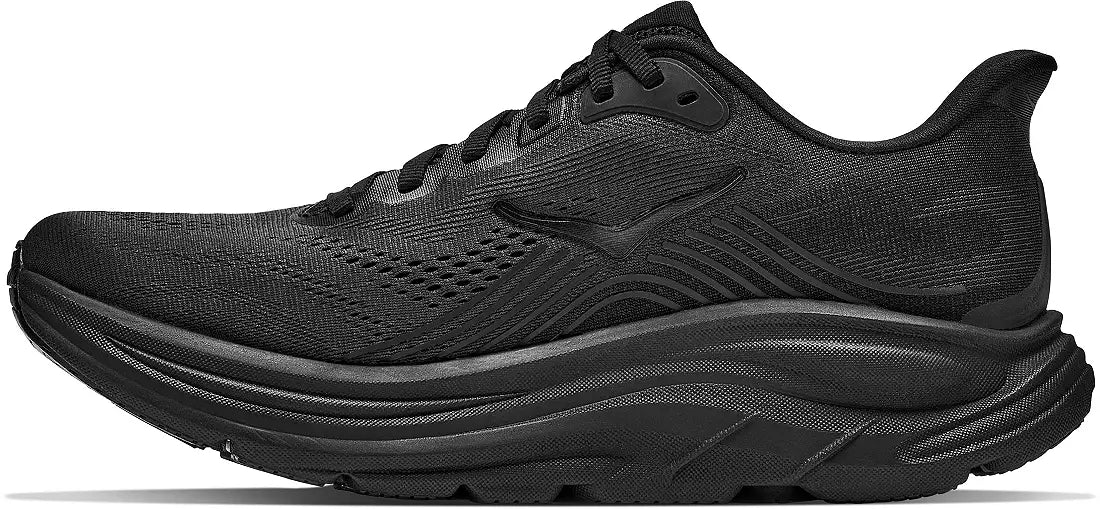 HOKA Women's CLIFTON 11 WIDE - BLACK / BLACK
