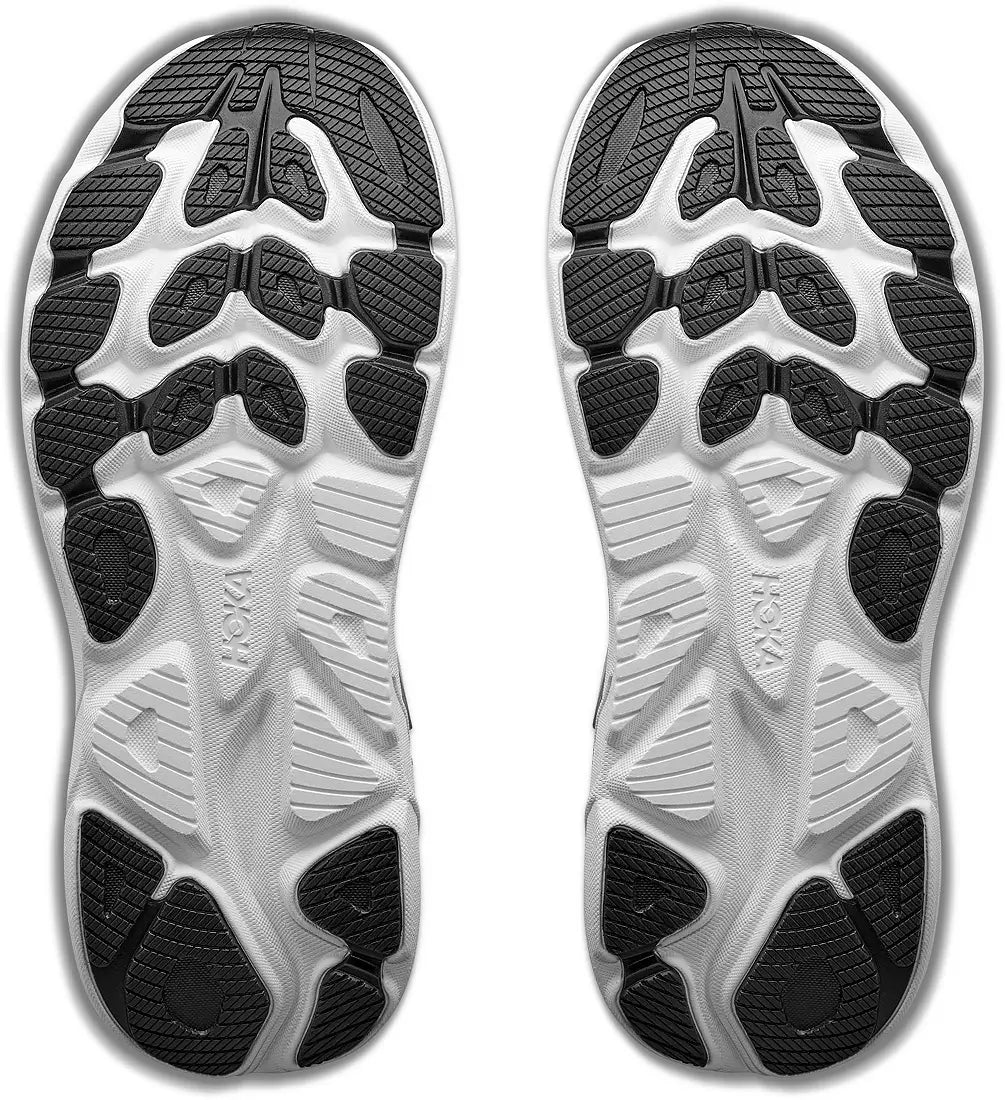 HOKA Women's CLIFTON 11 WIDE - BLACK / WHITE