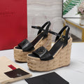 VL Flatform Sandal 15mm In Black Cowhide 456398