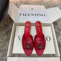 VT Sandal 55mm Red in Cowhide 755972