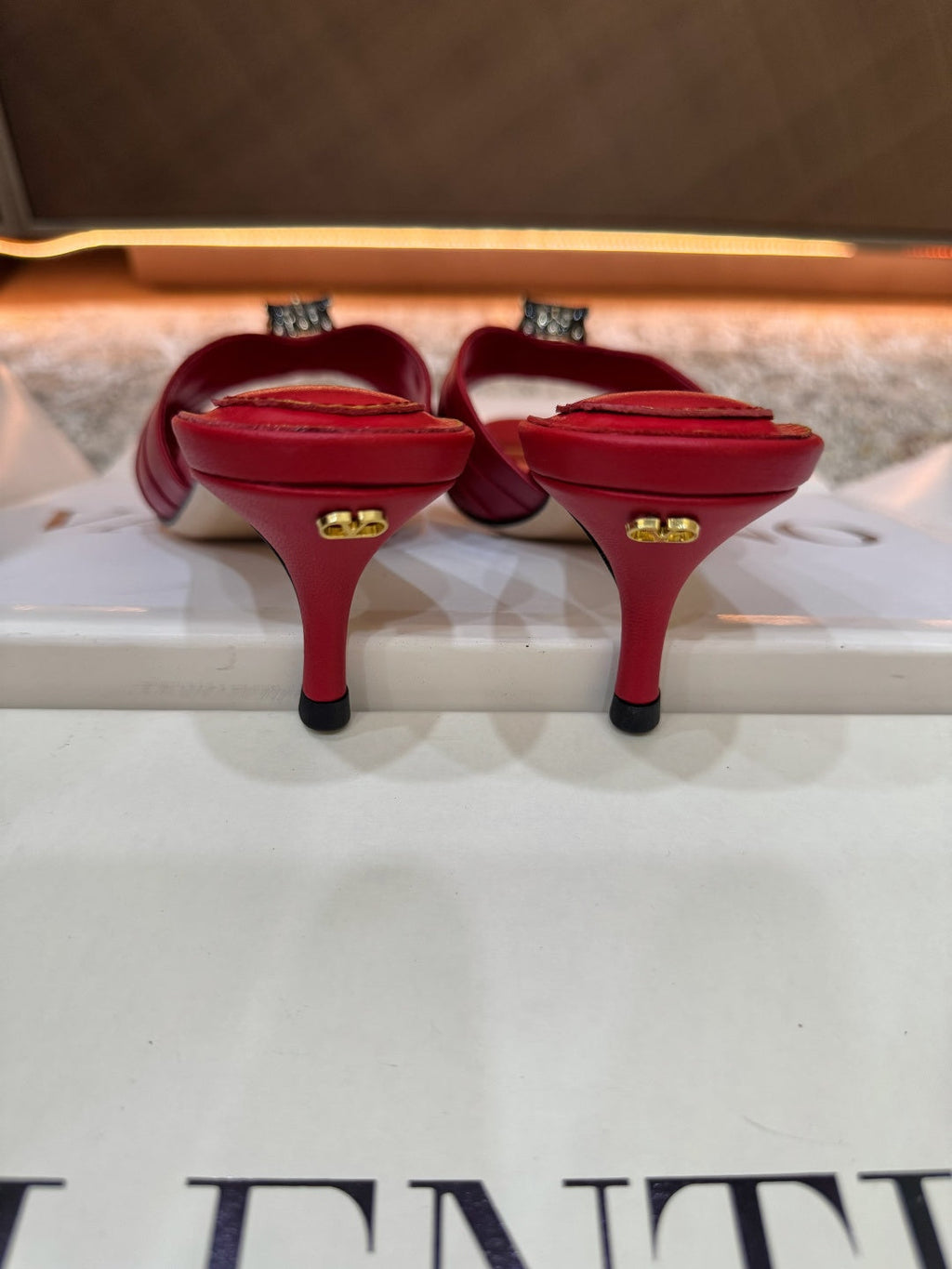 VT Sandal 55mm Red in Cowhide 755972