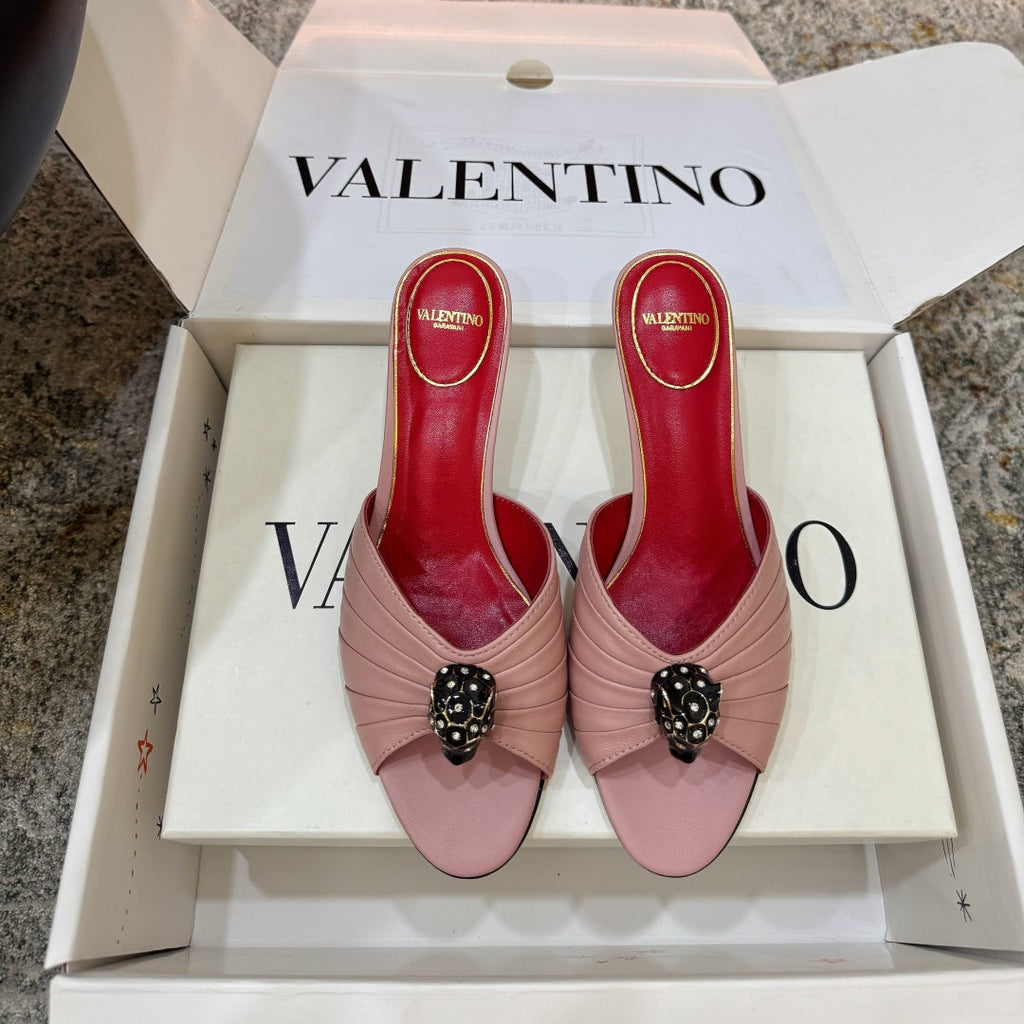VT Sandal 55mm Pink in Cowhide 755973