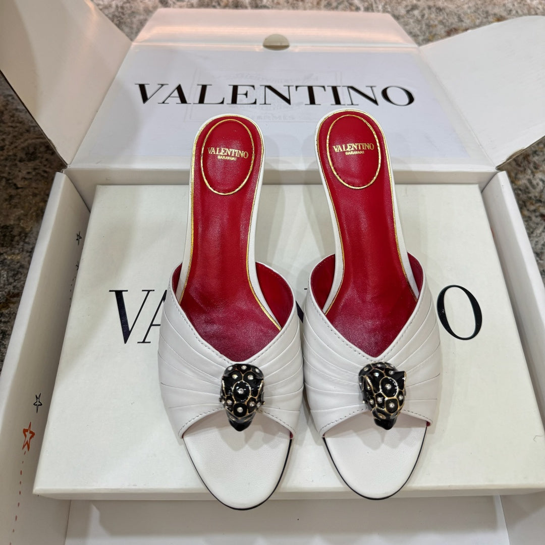 VT Sandal 55mm White in Cowhide 755974