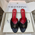 VT Sandal 55mm Black in Cowhide 755975