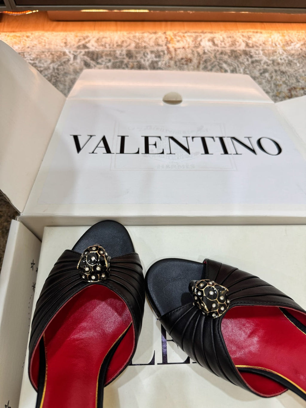 VT Sandal 55mm Black in Cowhide 755975