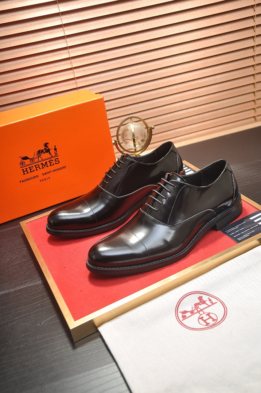 HM Men's Shoe Black Patent Leather 526106